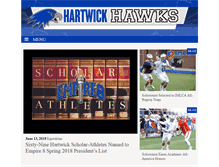Tablet Screenshot of hartwickhawks.com